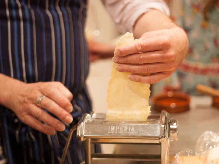 chef james making pasta