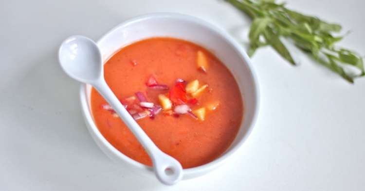 peach gazpacho