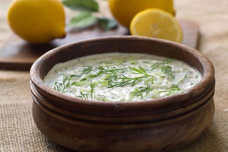 tzatziki in a bowl