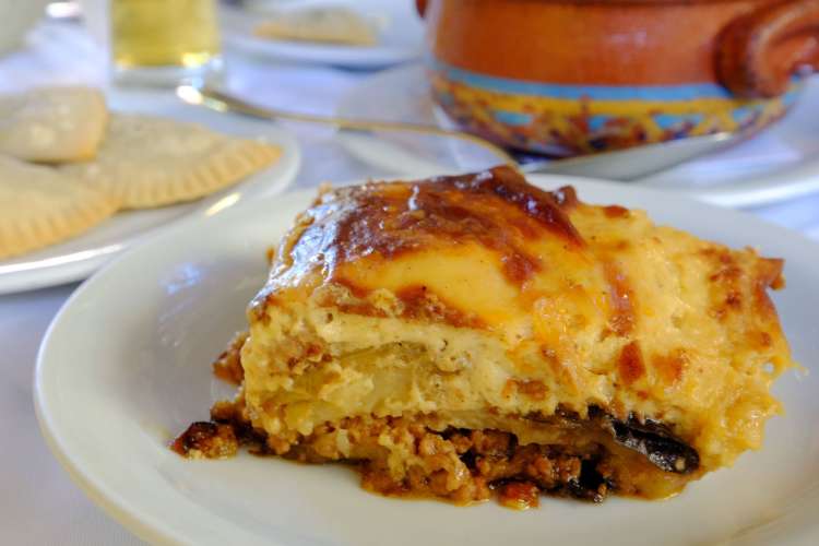 A serving of moussaka