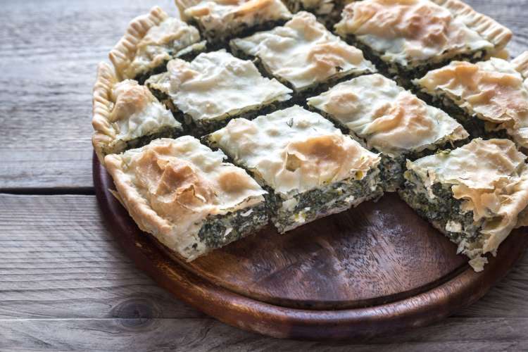 Spanakopita is a famous Greek food.