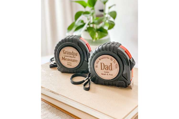 Grandpa tape measure, loved beyond measure, personalized tool