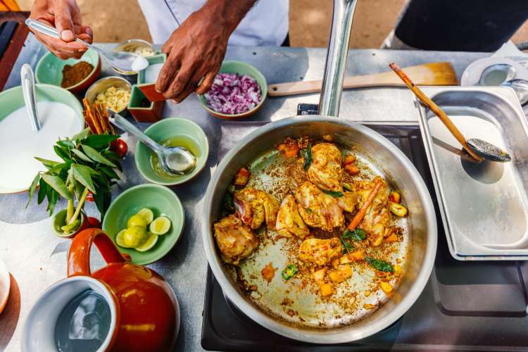 ingredients laid out for cooking