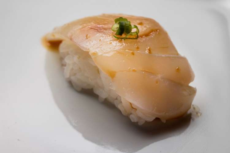 a piece of nigiri sushi