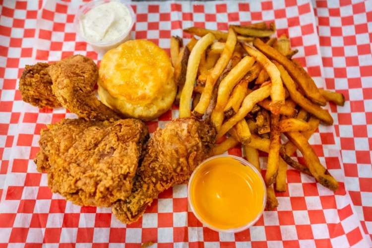 fried chicken and sides