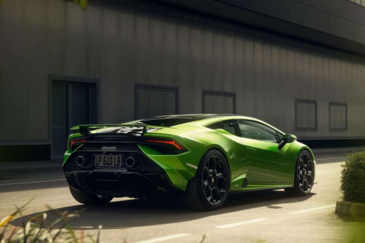 a green sports car