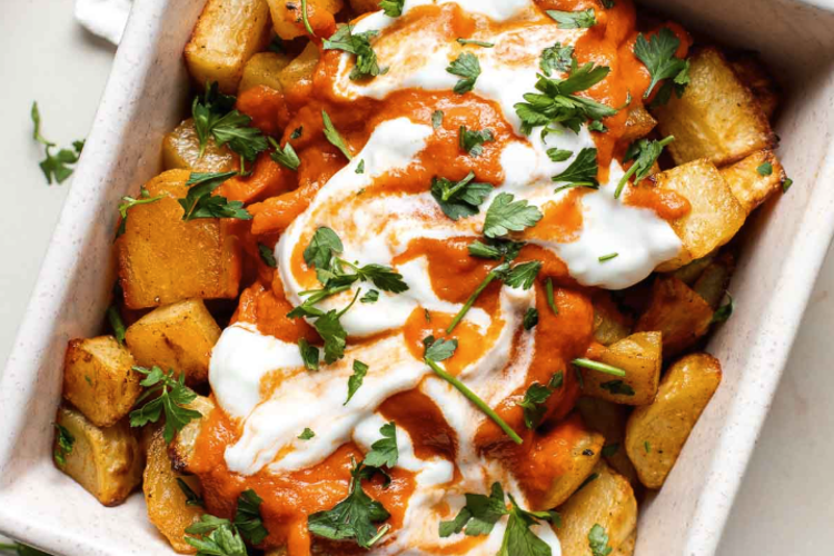 patatas bravas is a classic spanish potato side dish