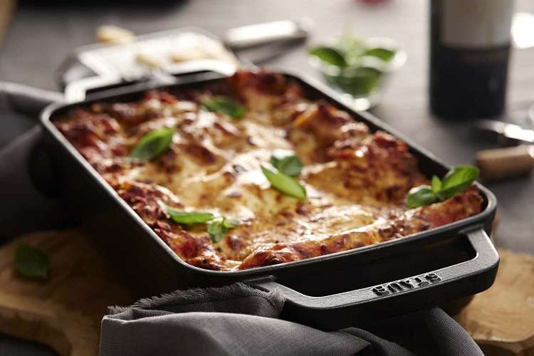 the Staub 12X8 Roasting Pan is on our kitchen essentials checklist