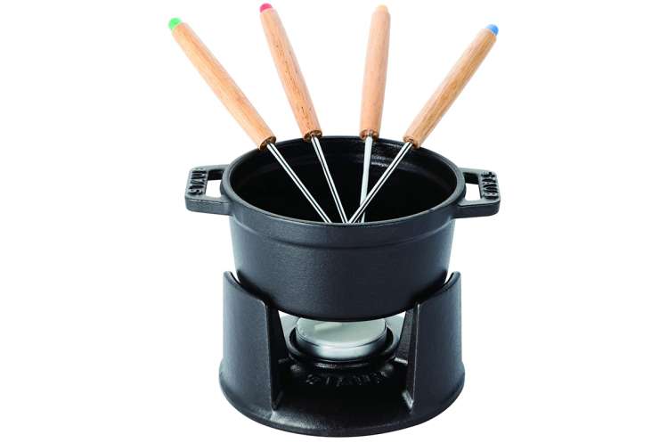 the Staub Mini Fondue Set is one of the best fondue sets