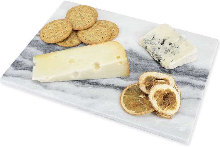 True Elegance rectangular marble cheeseboard