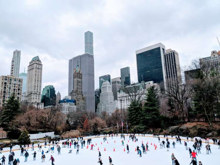 city ice skating rink