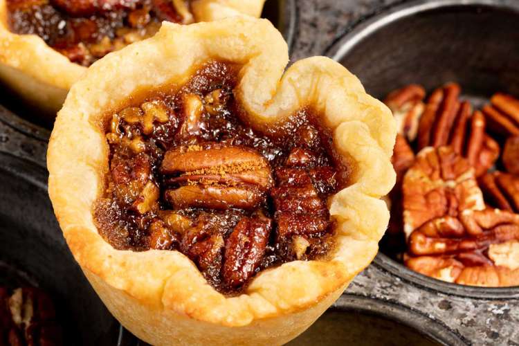 vegan butter tarts are a fun traditional vegan christmas dessert