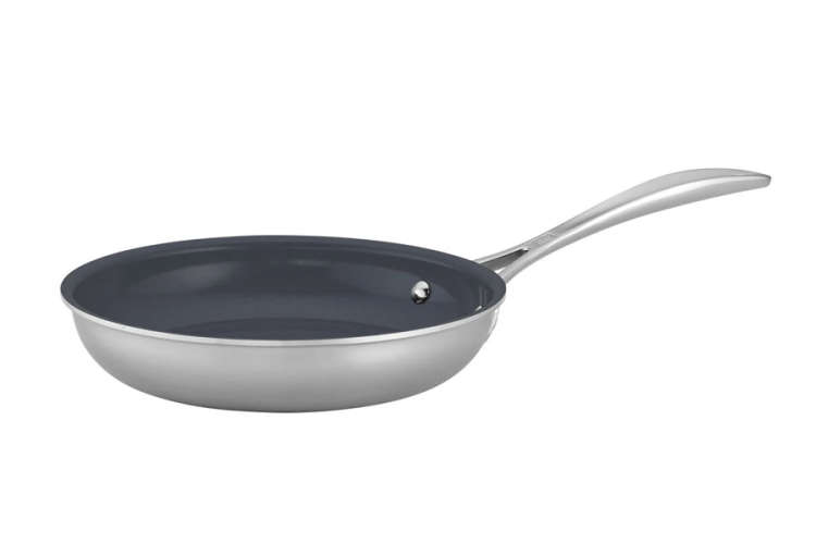 the Zwilling Clad CFX Ceramic Non-Stick Fry Pan is a great pan for cooking fish