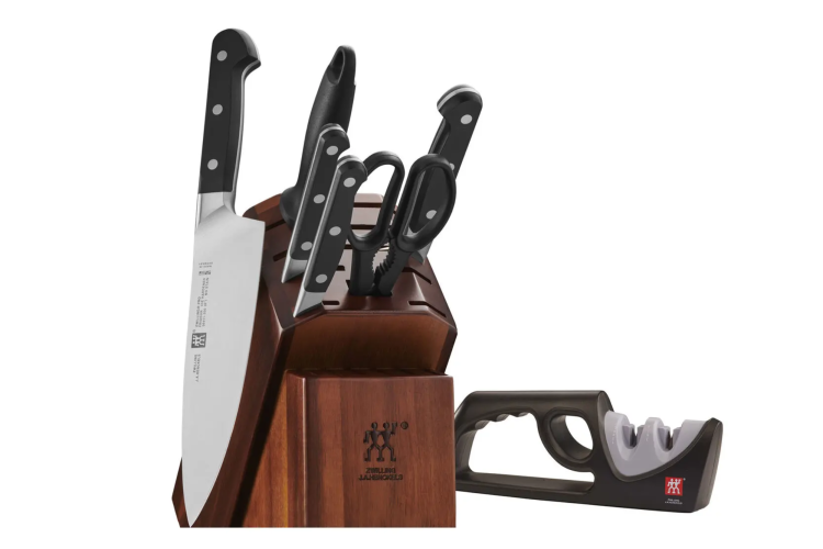 Zwilling Pro 7 Pc Block with Sharpener