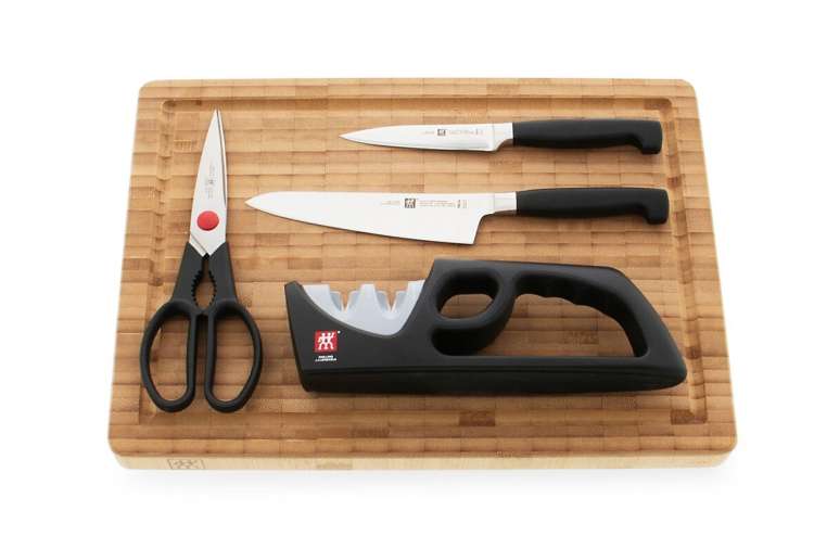 the Zwilling Pro Cutting Board 5 Pc Set is a great cooking gift for men