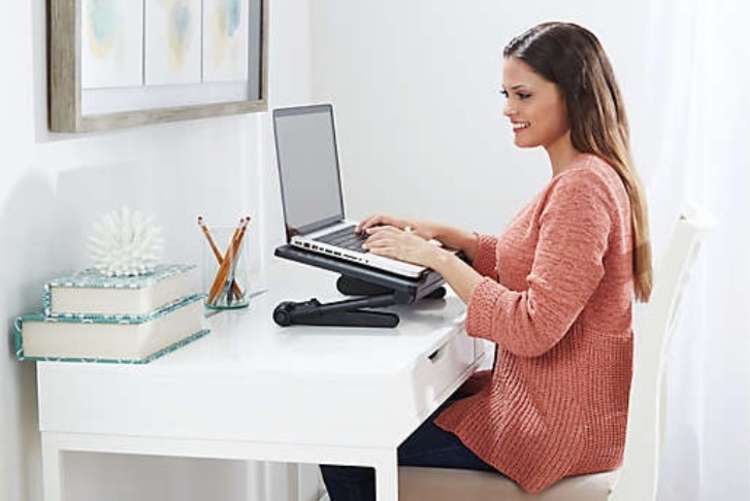 an adjustable laptop desk is a convenient work from home gift