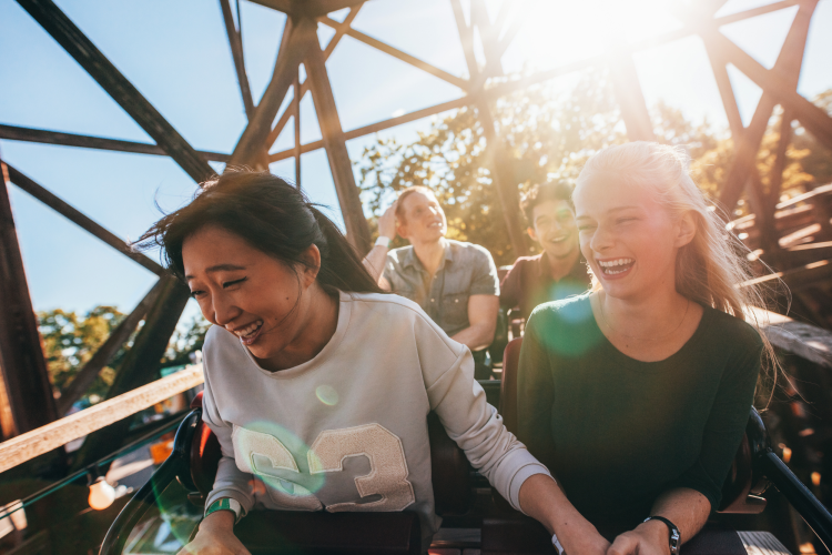 visit an amusement park for a romantic date idea