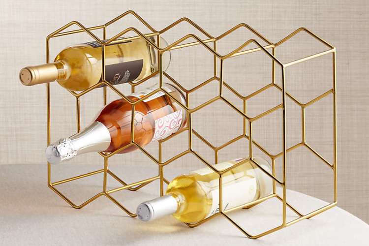 a wine rack is a fun gift for neighbors