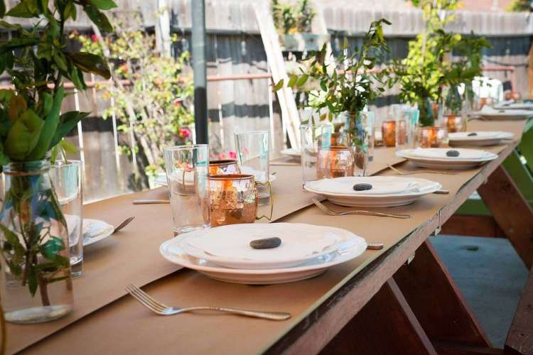 a farm to table field dinner is a unique bachelorette party idea