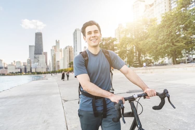 biking along the lakefront is a fun thing to do in chicago