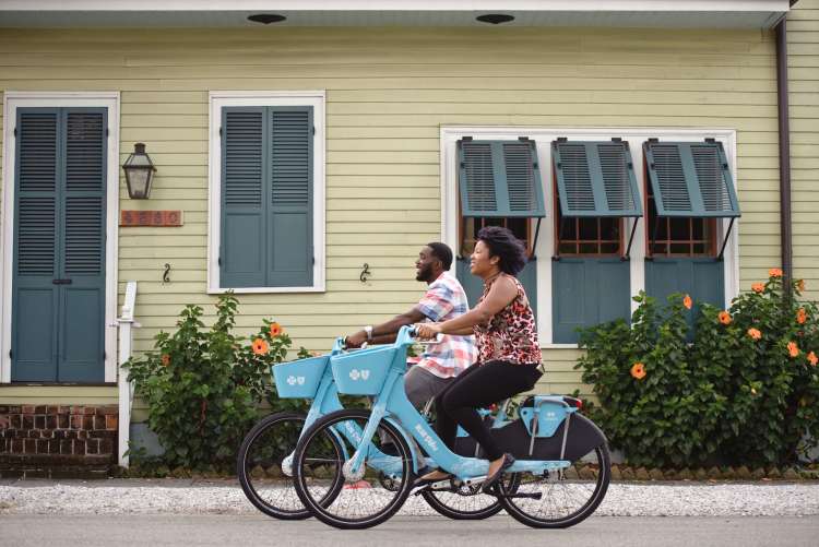 go for a bike ride for a fun date idea in new orleans