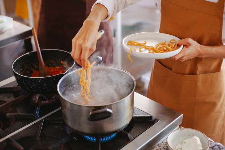 boiling water is a common use for a pot