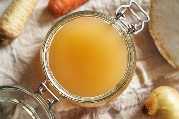 bone broth in a jar