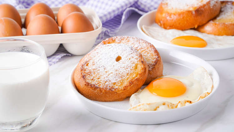 brioche french toast is an excellent base for a sweet or savory christmas breakfast