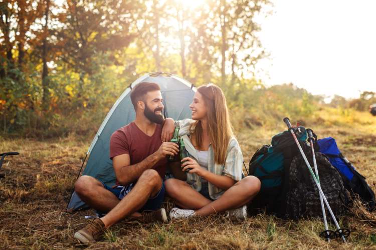 camping is a fun thing for couples to do