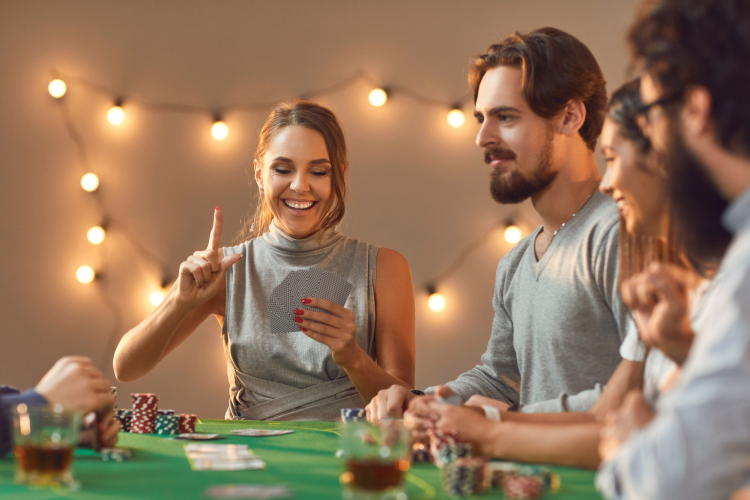 a vegas casino night is a fun engagement party theme idea