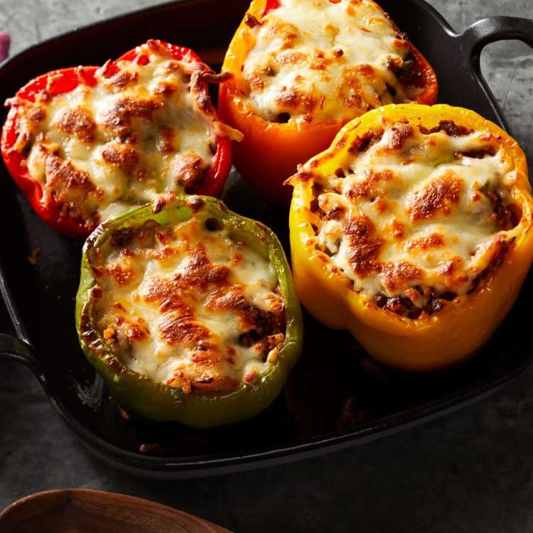 cauliflower rice stuffed peppers