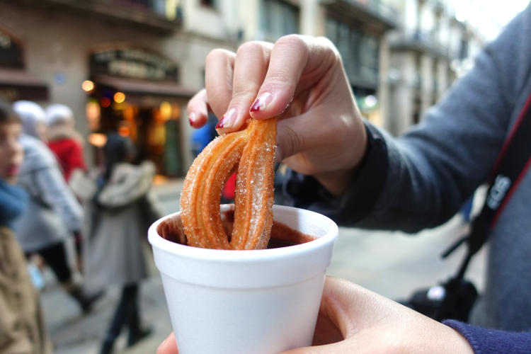 churros are a popular mexican street food