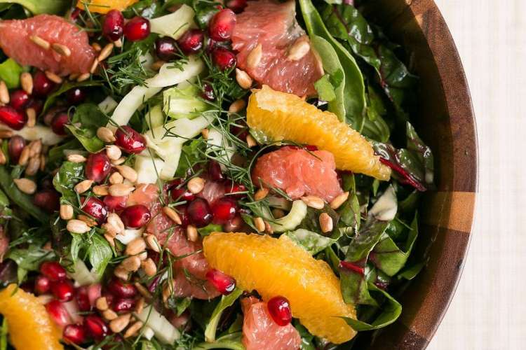 Grapefruit Green Salad