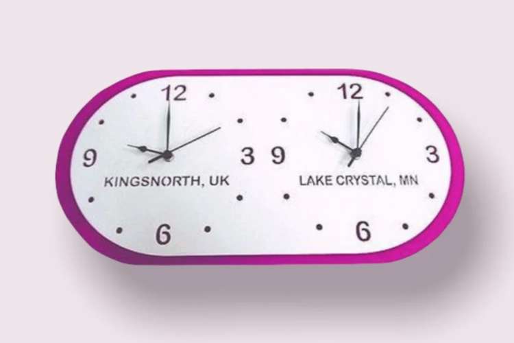 a dual time zone clock is a cute long distance relationship gift