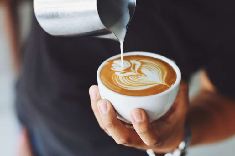 a coffee shop date is a fun christmas date idea