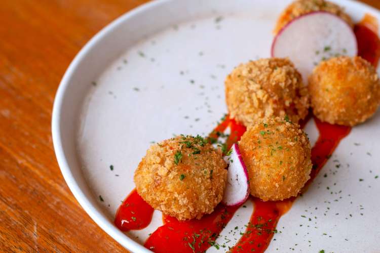 croquetas during a tapas tasting party