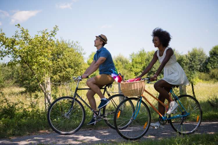 cycling is a fun double date idea