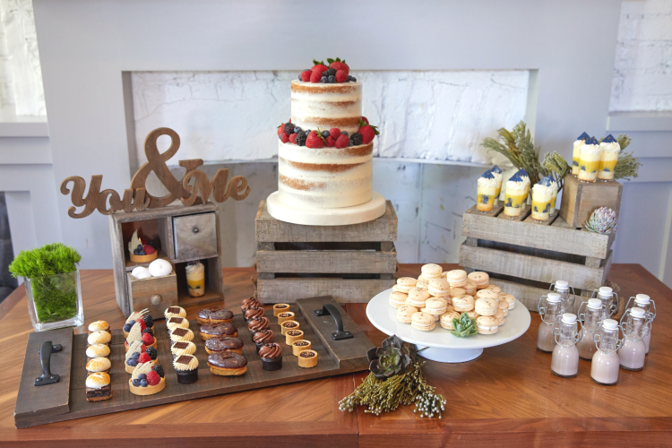 a dessert table is a great engagement party idea