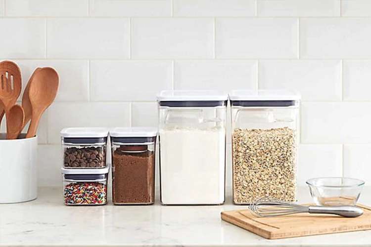 NEW OXO SoftWorks 3 Pc Assorted Food Storage Pop Container Set Housewarming  Gift