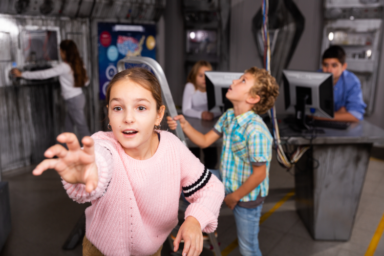 an escape room is a fun experience gift idea for kids