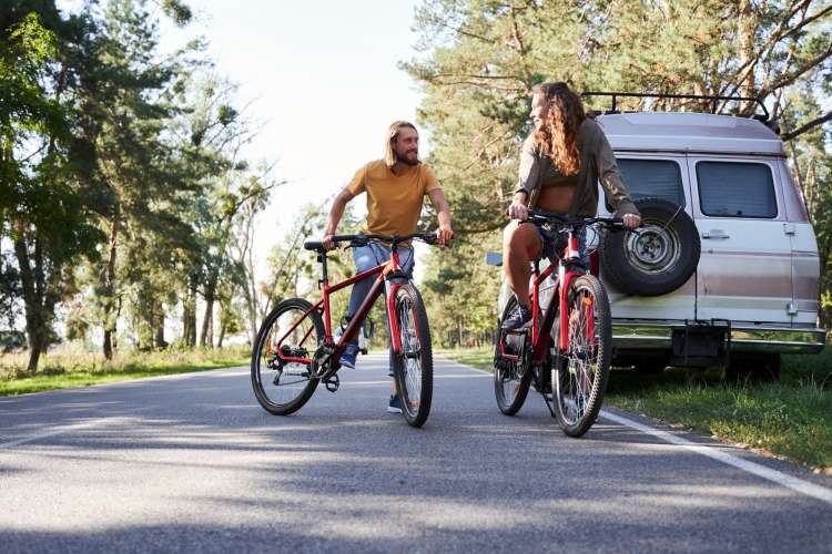 an evening bike ride is a fun date idea in denver