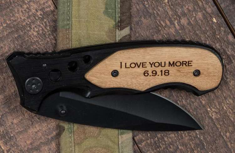 engraved pocket knife