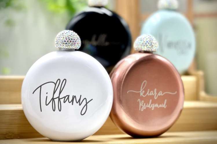 his corner personalized flasks