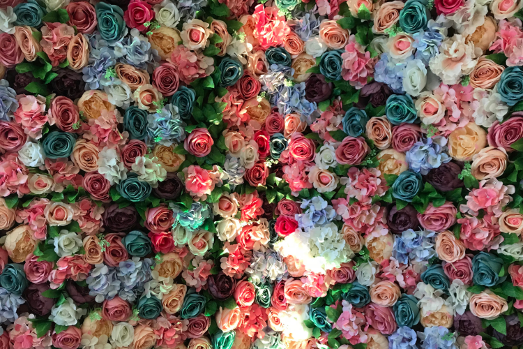 flower backdrop wall for photos