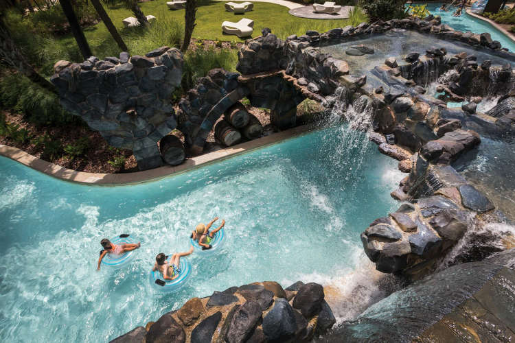 Take it easy with a spa or lazy river for your 50th birthday
