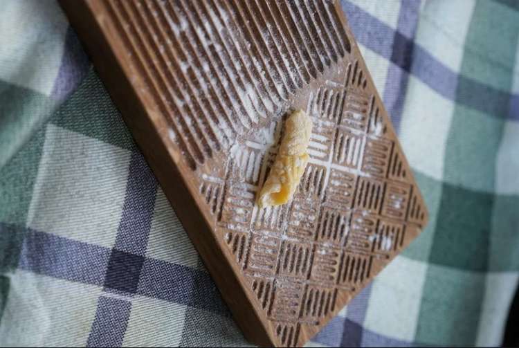 handmade wooden gnocchi board