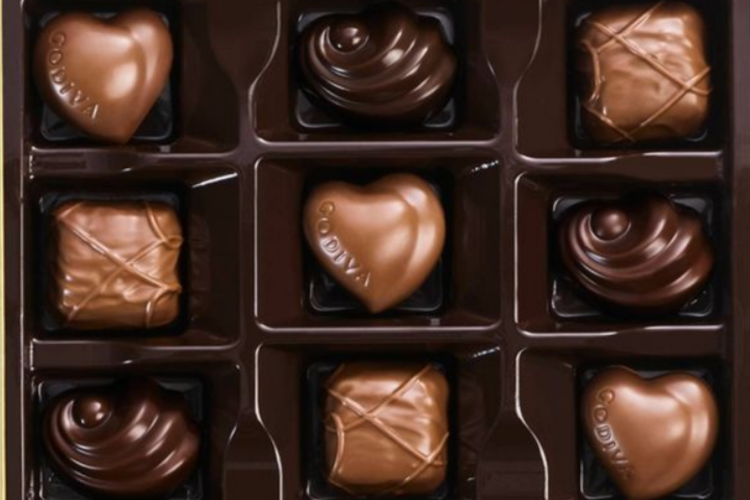 an assortment of milk and dark chocolates