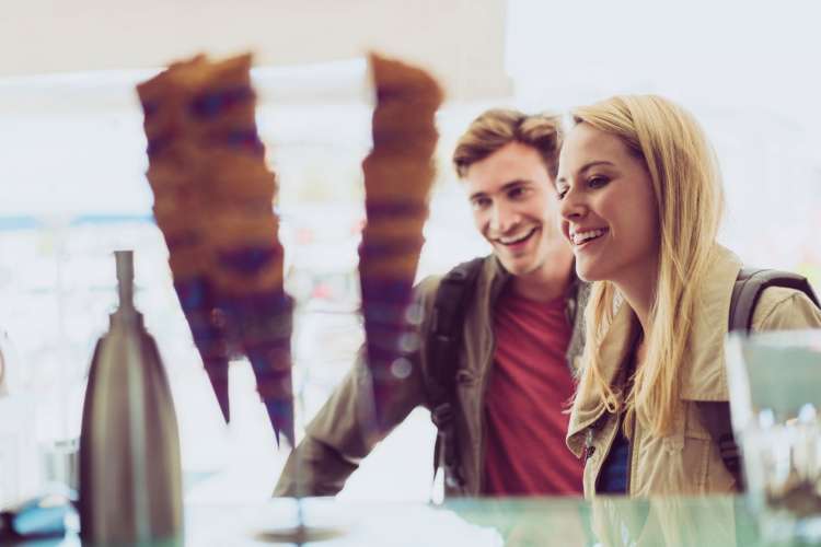 One alphabet date idea is visiting an ice cream parlor.