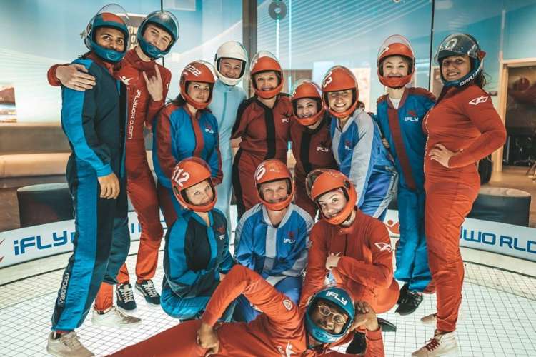 indoor skydiving is one of the most fun team building activities in san diego