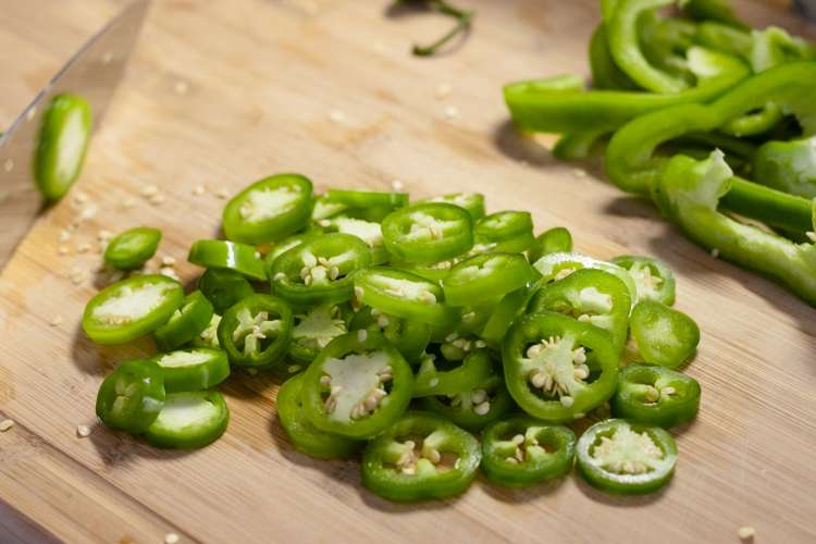 sliced jalapenos